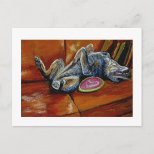 Übergabe an den Frisbee Postkarte