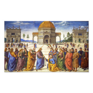 Übergabe der Schlüssel Pietro Perugino Fotodruck
