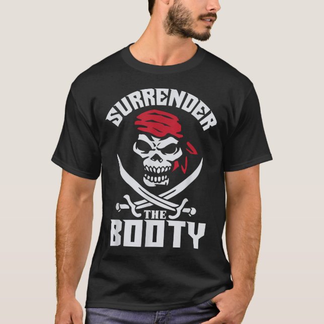 Übergabe des Hinterns Pirate T-Shirt (Vorderseite)