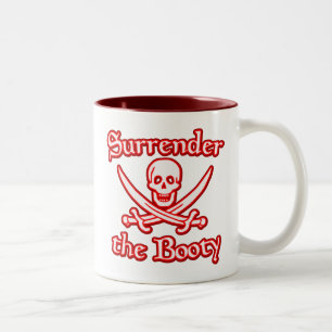 Übergabe des Hinterns Zweifarbige Tasse