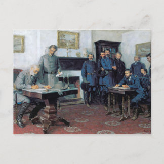 Übergabe in Appomattox Postkarte