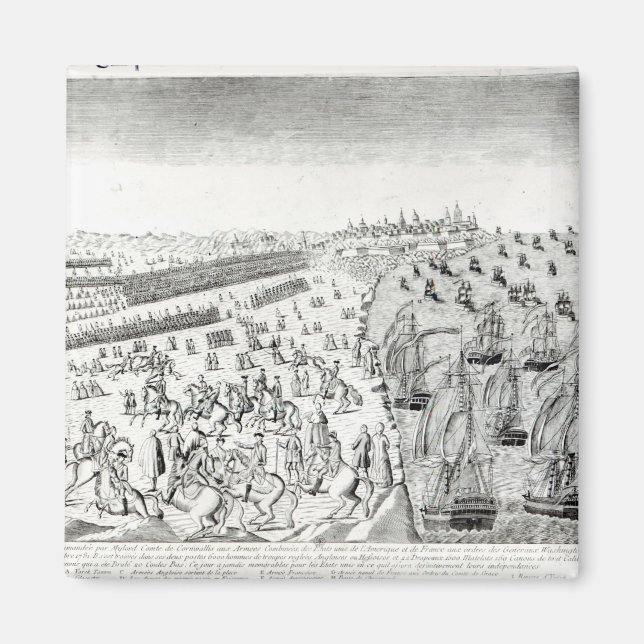 Übergabe in Yorktown, 1781 Magnet (Vorne)