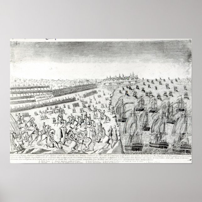 Übergabe in Yorktown, 1781 Poster (Vorne)