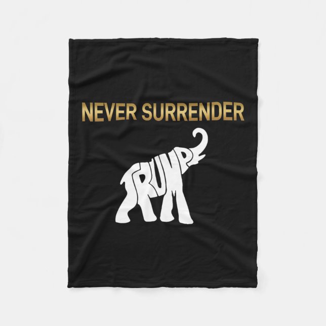 Übergabe Trump Elephant Fleecedecke (Vorderseite)