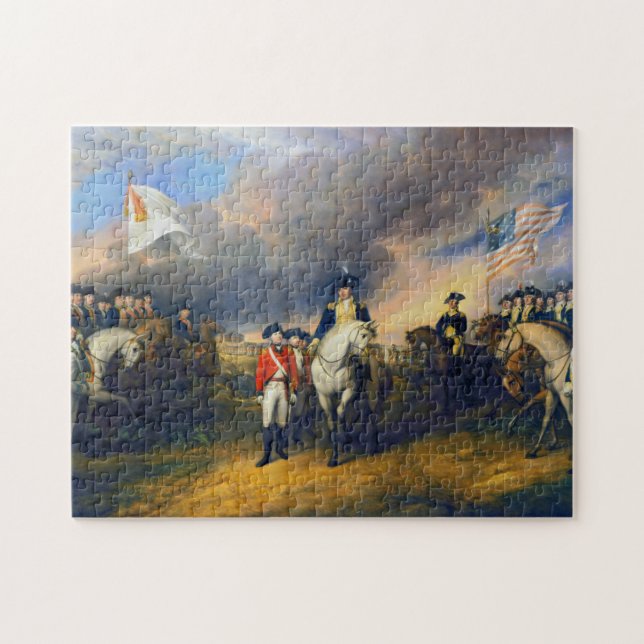 Übergabe von Lord Cornwallis Revolutionärer Krieg Puzzle (Horizontal)