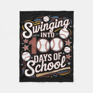 Übergang in 100 Tage Baseball-Schule Fleecedecke