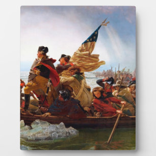 Übergang von George Washington über den Delaware R Fotoplatte