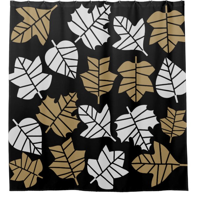 Übergang von Herbst zu Natur Duschvorhang (Vorderseite)