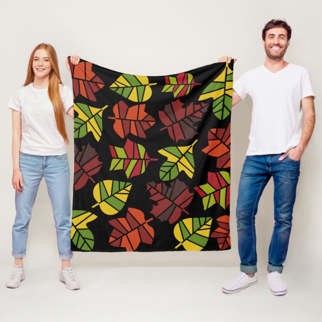 Übergang von Herbst zu Natur Fleecedecke (Beispiel)