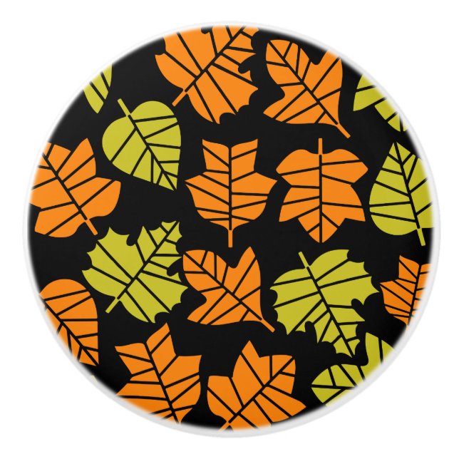 Übergang von Herbst zu Natur Keramikknauf (Vorderseite)