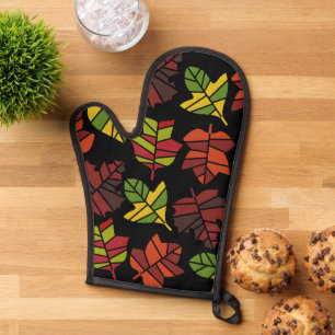 Übergang von Herbst zu Natur Ofenhandschuh