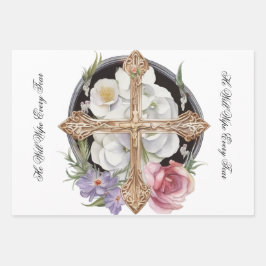 Übergänge und Schriften des Beileids Geschenkpapier Set