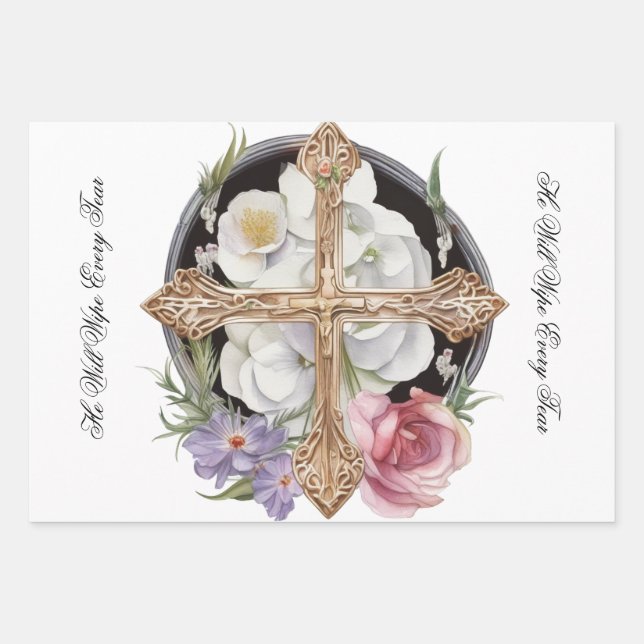 Übergänge und Schriften des Beileids Geschenkpapier Set (Vorderseite)