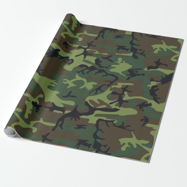 Übergangs-Camouflage-Muster Geschenkpapier (Ungerollt)