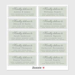 Übergeben an die grünen Labels für Skriptadressen