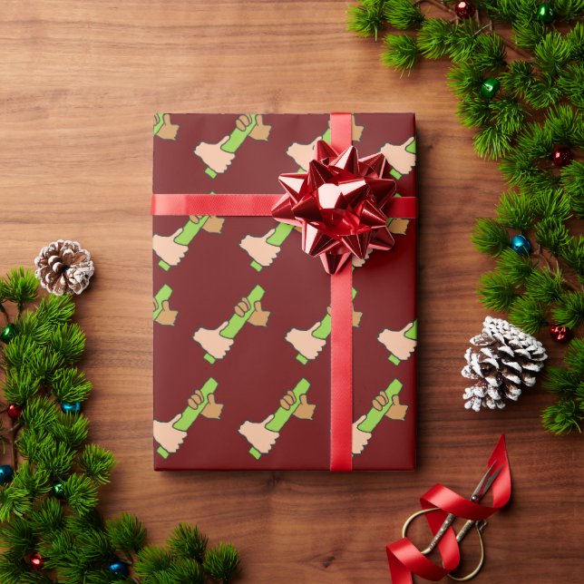 Übergeben des Batons Geschenkpapier (Feiertagsgeschenk)