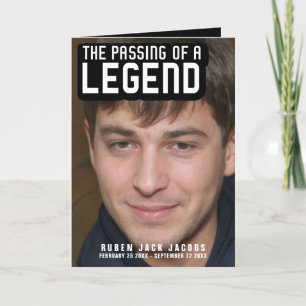 Übergeben einer Legende Beerdigung-Service-Program Programm