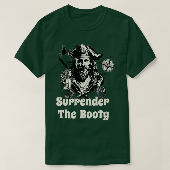 Übergeben Sie den Hintern Pirate TShirt (Design vorne)