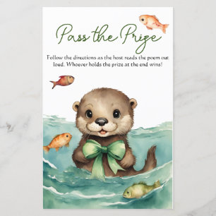 Übergeben Sie die Baby Otter Baby Shower