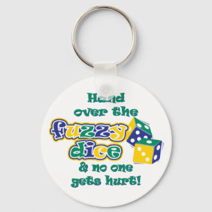 Übergeben Sie die verschwommene Würfel Schlüsselanhänger