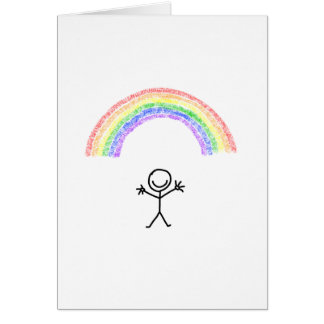 Übergeben Sie gezeichneten Stockmann unter einer