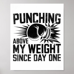 Übergewicht seit dem ersten Boxersport Poster