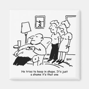 Übergewicht Untauglich Übergewichtige Mann versu Magnet