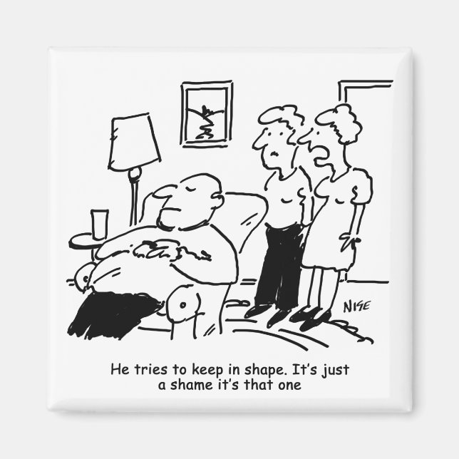 Übergewicht Untauglich Übergewichtige Mann versuch Magnet (Vorne)