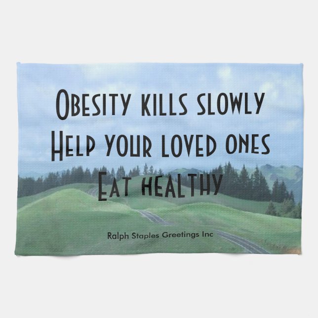 übergewichtig handtuch (Horizontal)