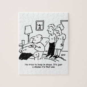 Übergewichtig Untauglich Übergewichtiger Mann Beha Puzzle