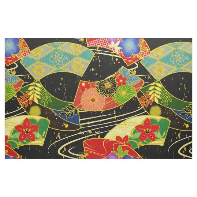 Übergroßes Muster-Kimono Japanergewebe Stoff (Fat Quarter (45,7 x 55,9 cm))