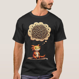 Übergrübler Axolotl Introvertiert Angst Sorge Blas T-Shirt