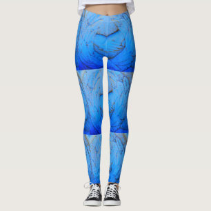 Überhänge blau leggings