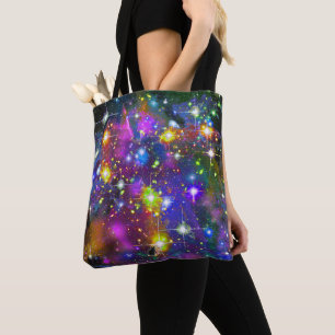 Überhängende Star Field Tote Bag