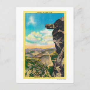 überhängender Felsen am Glacier PointYosemite, CA Postkarte