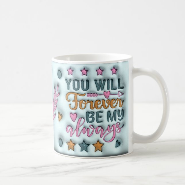 Überhöhte Hochzeit Kaffeetasse (Rechts)