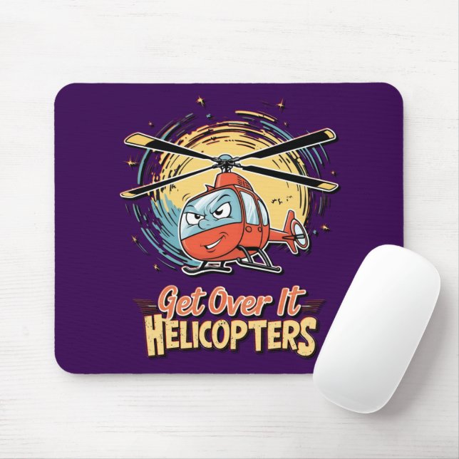 Überholen Sie Hubschrauber Mousepad (Mit Mouse)