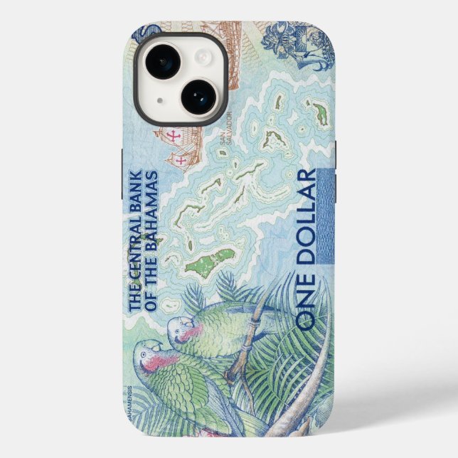 Überholter Bahamas-Parrot-Hinweis Case-Mate iPhone Hülle (Rückseite)