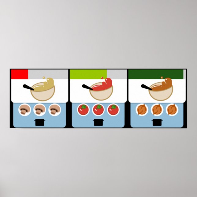 Überkocht - Suppe zu servieren Poster (Vorne)