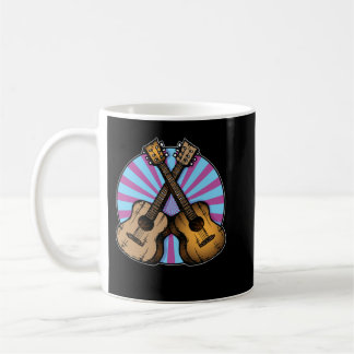 Überkreuzte Gitarren Kaffeetasse