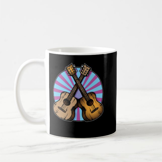 Überkreuzte Gitarren Kaffeetasse (Links)