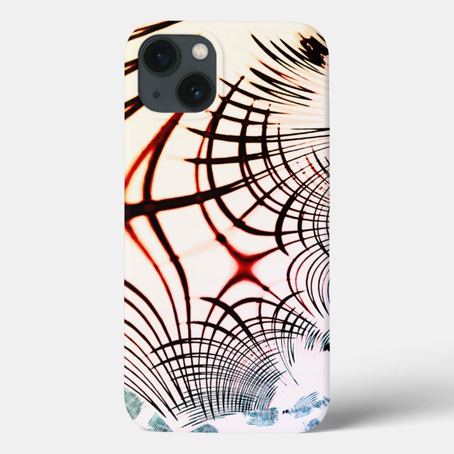 Überkreuzte Linien mit verschiedenen Farben im hel Case-Mate iPhone Hülle (Rückseite)