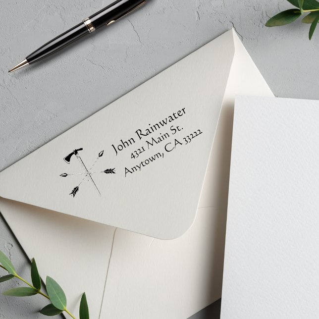 Überkreuzte Pfeile und Ax Personalisiert Permastempel (Von Creator hochgeladen)