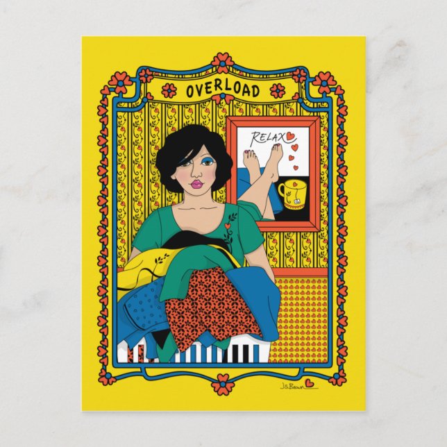 ÜBERLADEN_B_ POSTCARD POSTKARTE (Vorderseite)