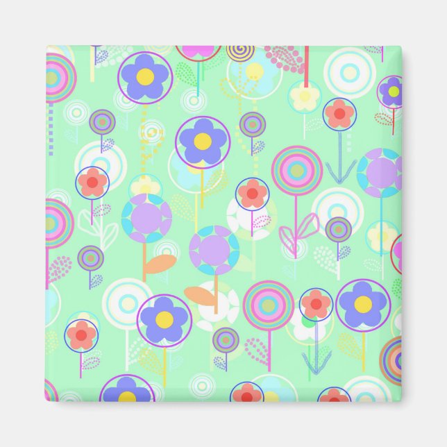 Überlagerte Blume Magnet (Vorne)