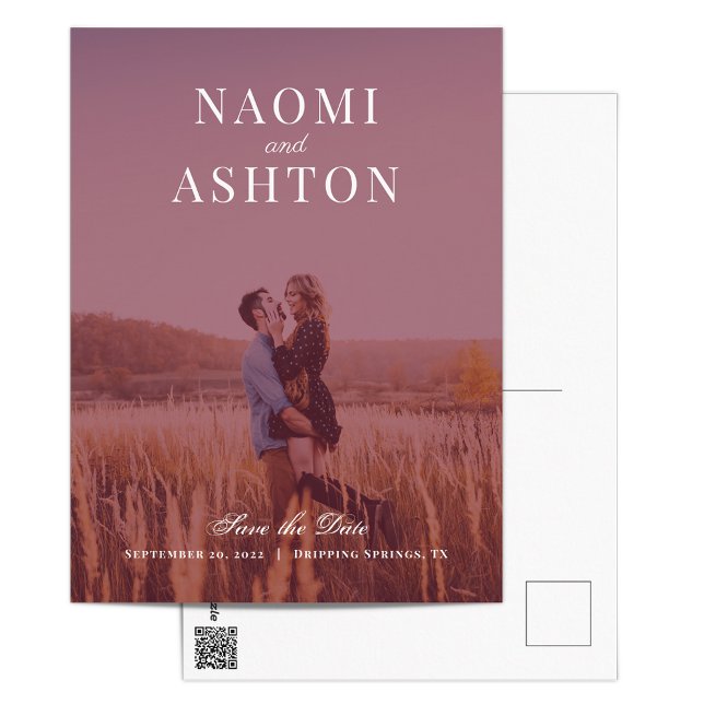 überlagerte Hochzeit speichern das Datum Postkarte (Von Creator hochgeladen)