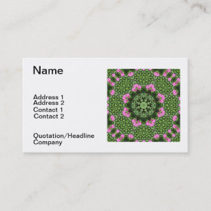 Überlagerte rosa Lotus-Mandala Visitenkarte