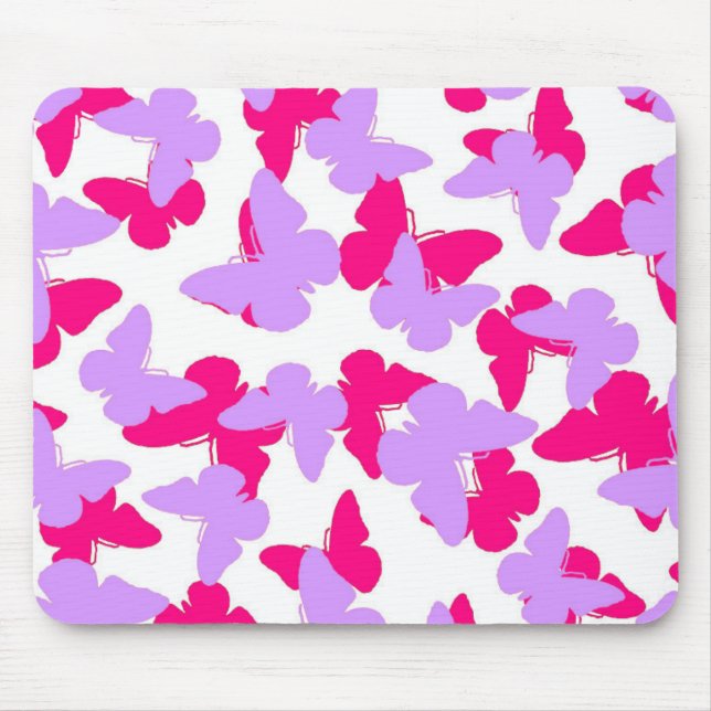 Überlagerte Schmetterlinge Mousepad (Vorne)
