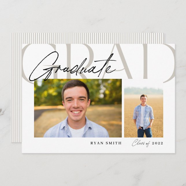 Überlagerung des Graduate Type 2-Foto Ankündigung (Vorne/Hinten)