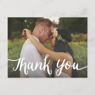 Überlagerung Hochzeit Danke Postcard Postkarte